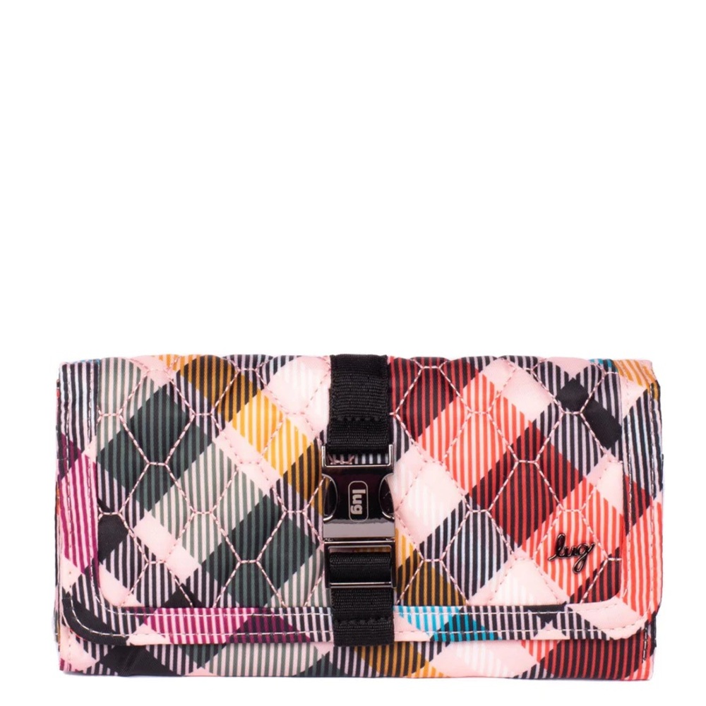 NWT Lug Throttle Wallet - Pink Plaid